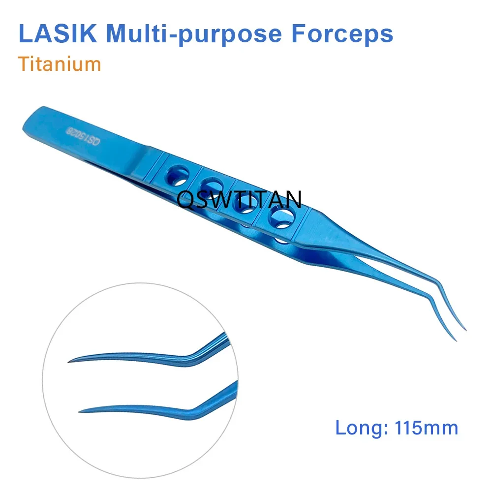 1pcs Ophthalmic Perone LASIK Forceps With Hole LASIK Multi-purpose Forceps Ophthalmic Instrument Titanium