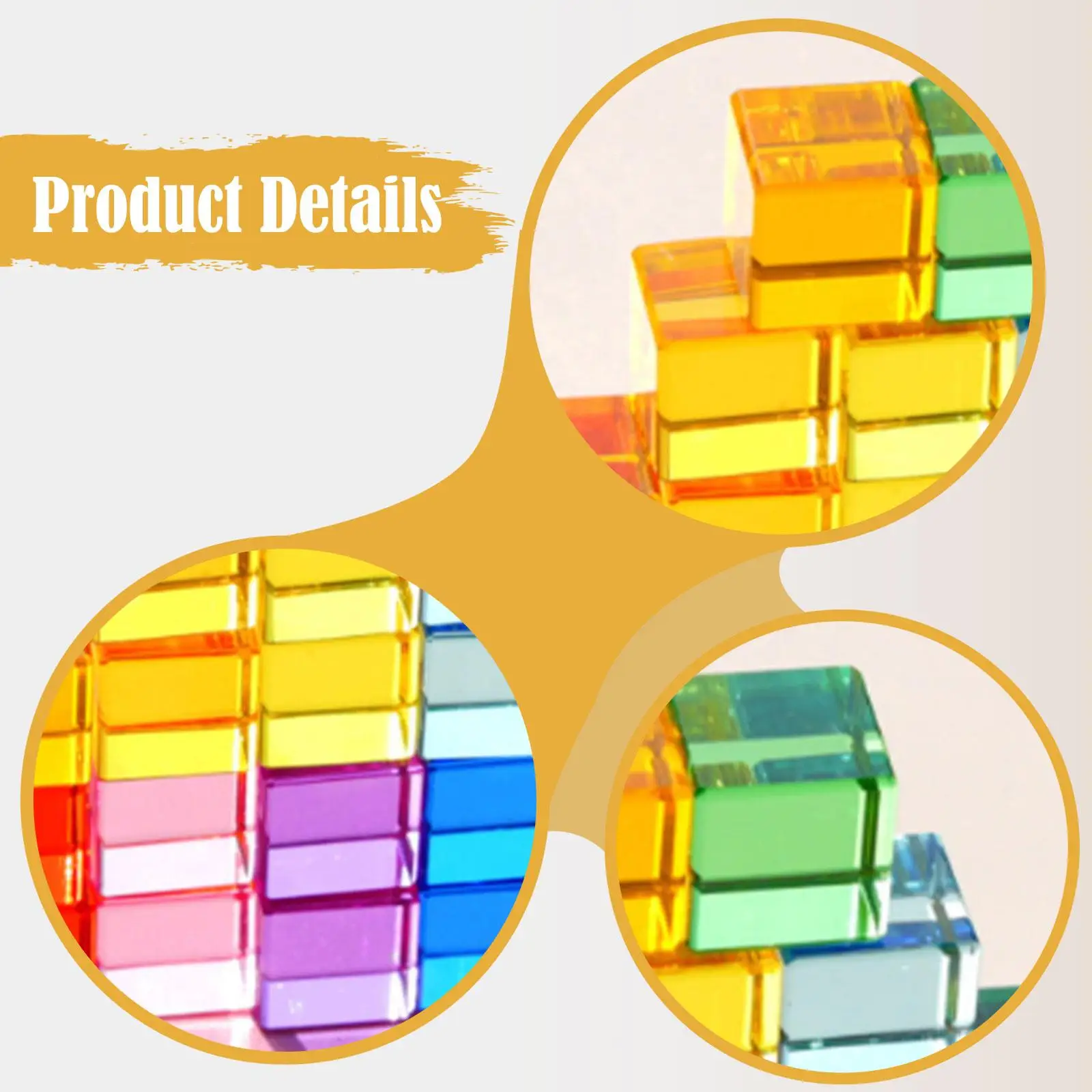 20 Pieces Acrylic Stacking Blocks Stacking Toys for Boys Girls Holiday Gifts