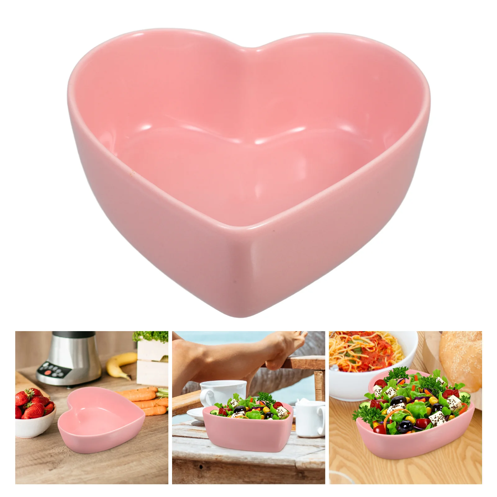 

Heart-shaped Bowl Ceramic Dish Snack Serving Bowl Sushi Soy Sauce Dipping Bowl Kitchen Salad Fruit Dish Bowl Snacks Serving Bowl