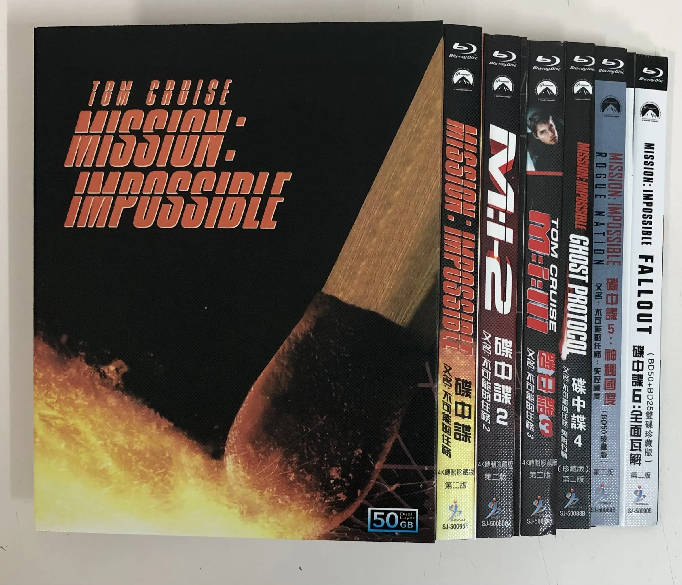 

Classic Old Movie Mission Impossible Six-Film Collection Mandarin Dubbed and Original Audio Collector’s Edition BD50 Blu-ray