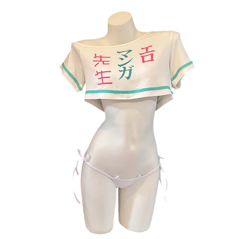 

Футболки в стиле аниме SENMHS, костюмы для косплея Сагири Изуми, летние повседневные топы с короткими рукавами и нижним бельем