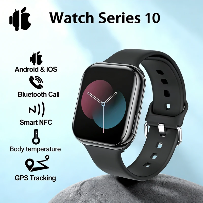 

New Original Watch 10 Smart Watch Men Body Temperature Bluetooth Call GPS Sports Women Watch 9 Upgrade SmartWatch IW10 Watches