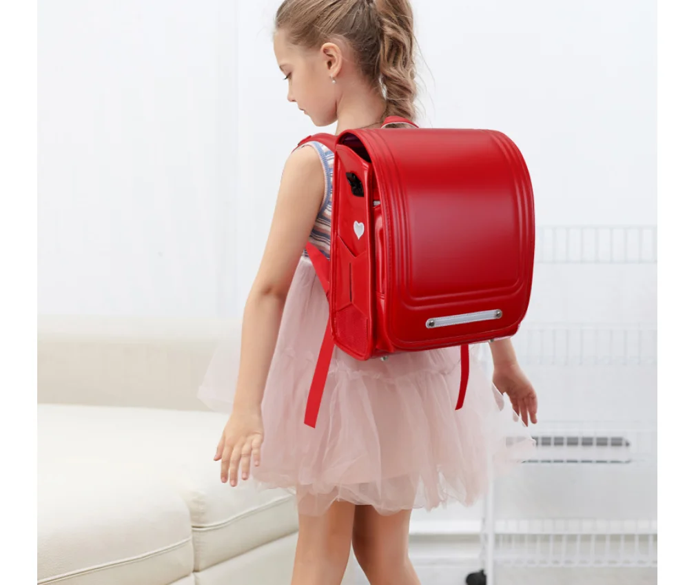 Girls PU Japan school Bag Elementary School Student Backpack Japanese Style Children's Dual Shoulder Bag 1-2-3-4 Grade backpack