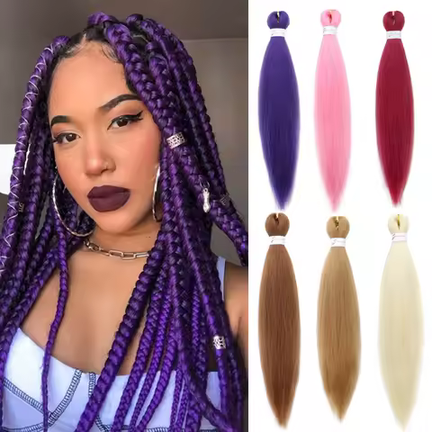 Synthetic Braiding Hair Pre Stretched 20Inch Hair Extension Jumbo Braids Hair For Crochet Passion Twist Hair 1Pcs