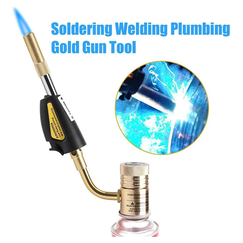 Turbo Torch Tips Gas Self Ignition Turbo Torch Regulator Brazing Soldering Welding Plumbing Tool Home Accessory