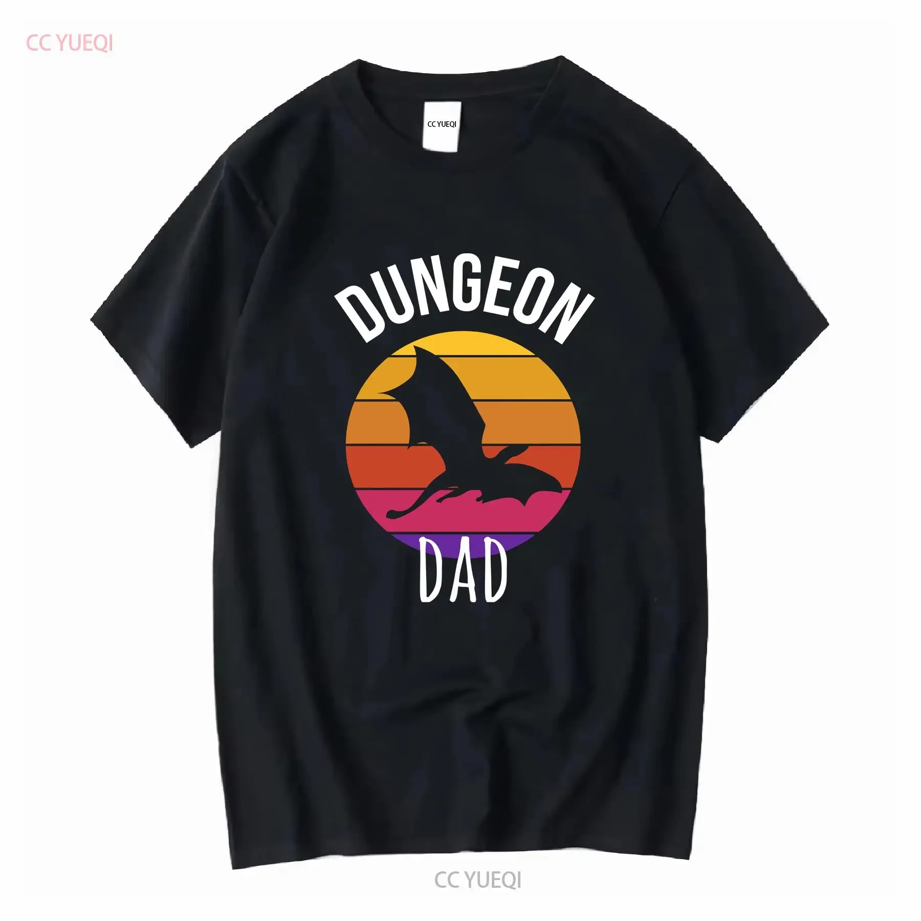 Dungeon Dad RPG T Shirt D20 Role Playing Tabletop Gamer For DM Board game long or short sleeves vintage Washed fashion