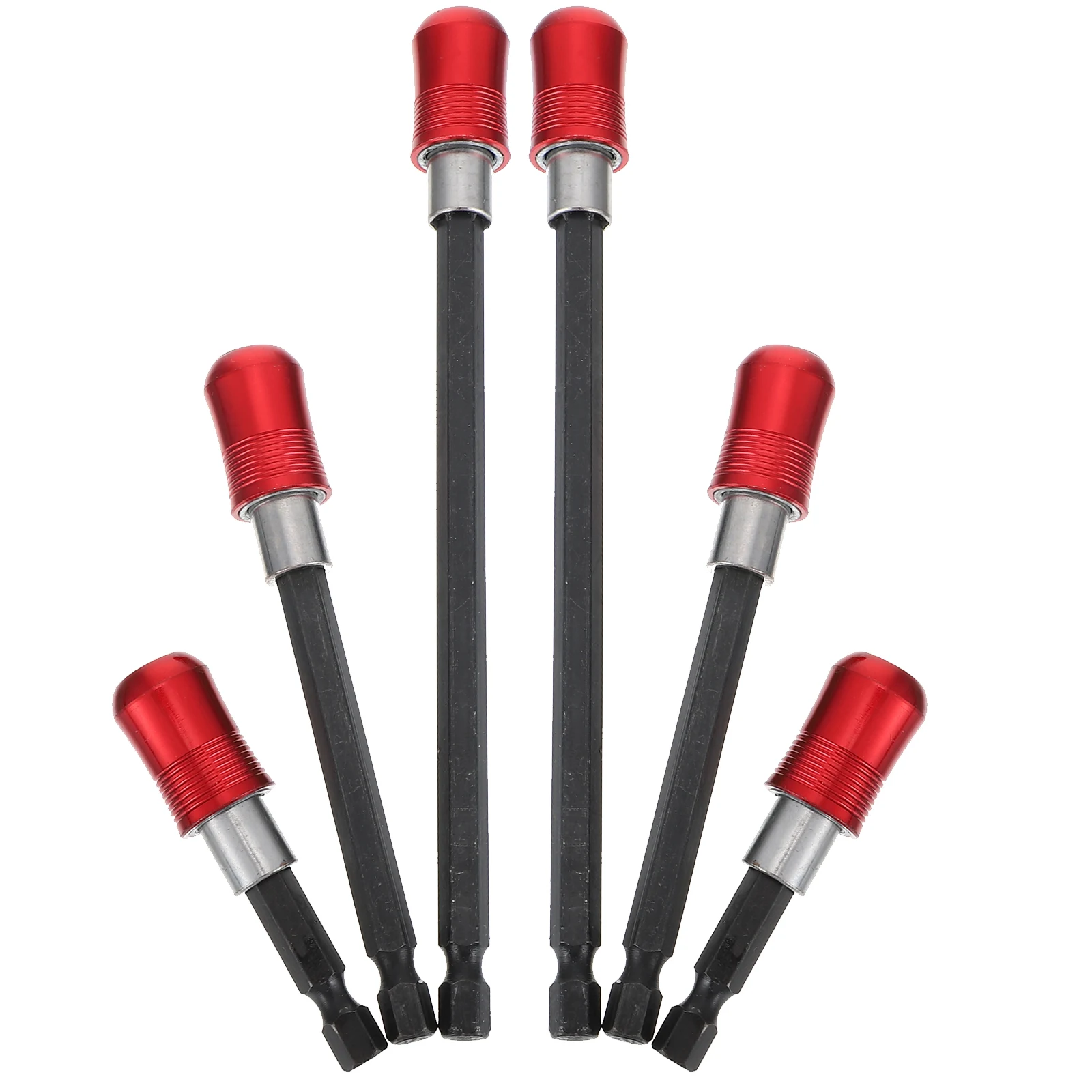 

2Sets Stainless Steel Drill Bit Extension Heavy Duty Corrosion Resistant High Hardness for DIY Household Repair Work Long