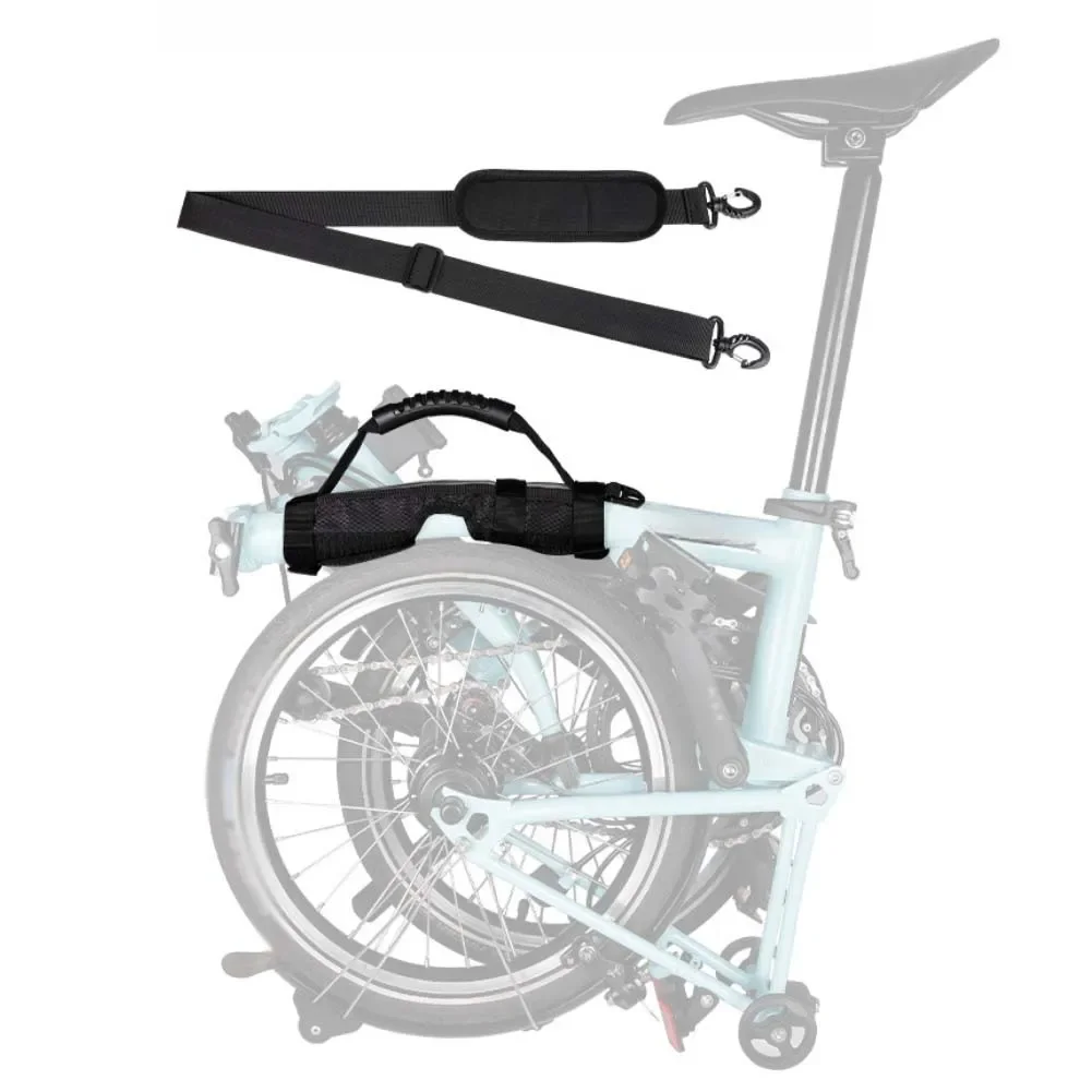 

Portable Carrier Folding Bike Strap Adjustable Length 87 140 Cm Max Wrap Diameter 6 Cm For Daily Commute For Folding Bikes