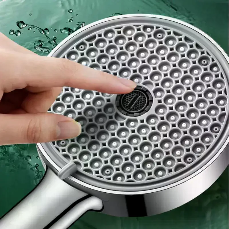 New 6 Modes Adjustable Handheld Shower Head High Pressure Water Saving Shower Head Multifunctional Nozzle Bathroom Accessories
