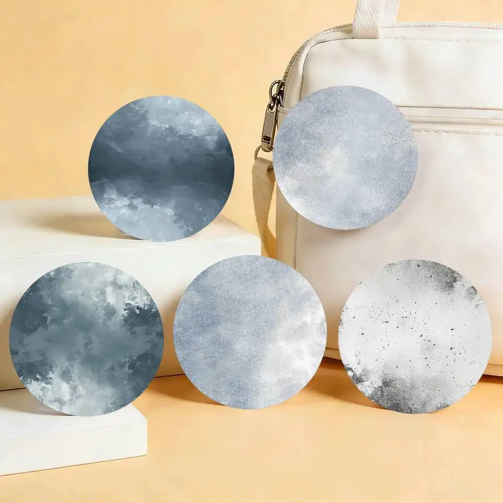 Blue Gray And White Three-color Badge Tinplate Meme Round Brooch For Hat Bag Creative Lapel Jewelry Accessories Gifts