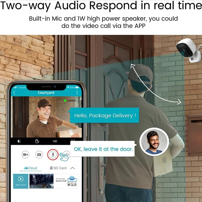 كاميرا Xiaomi 1080P اللاسلكية واي فاي مراقبة الطفل كشف الحركة ثنائي الاتجاه صوت سلامة المنزل كاميرا للرؤية الليلية