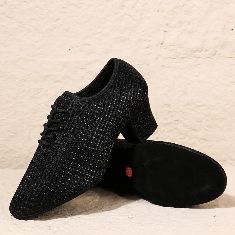 Women's Ballroom Dance Shoes Rubber/Suede Sole Professional Modern Salsa Latin Teaching Practice Performance Dance Shoes Women