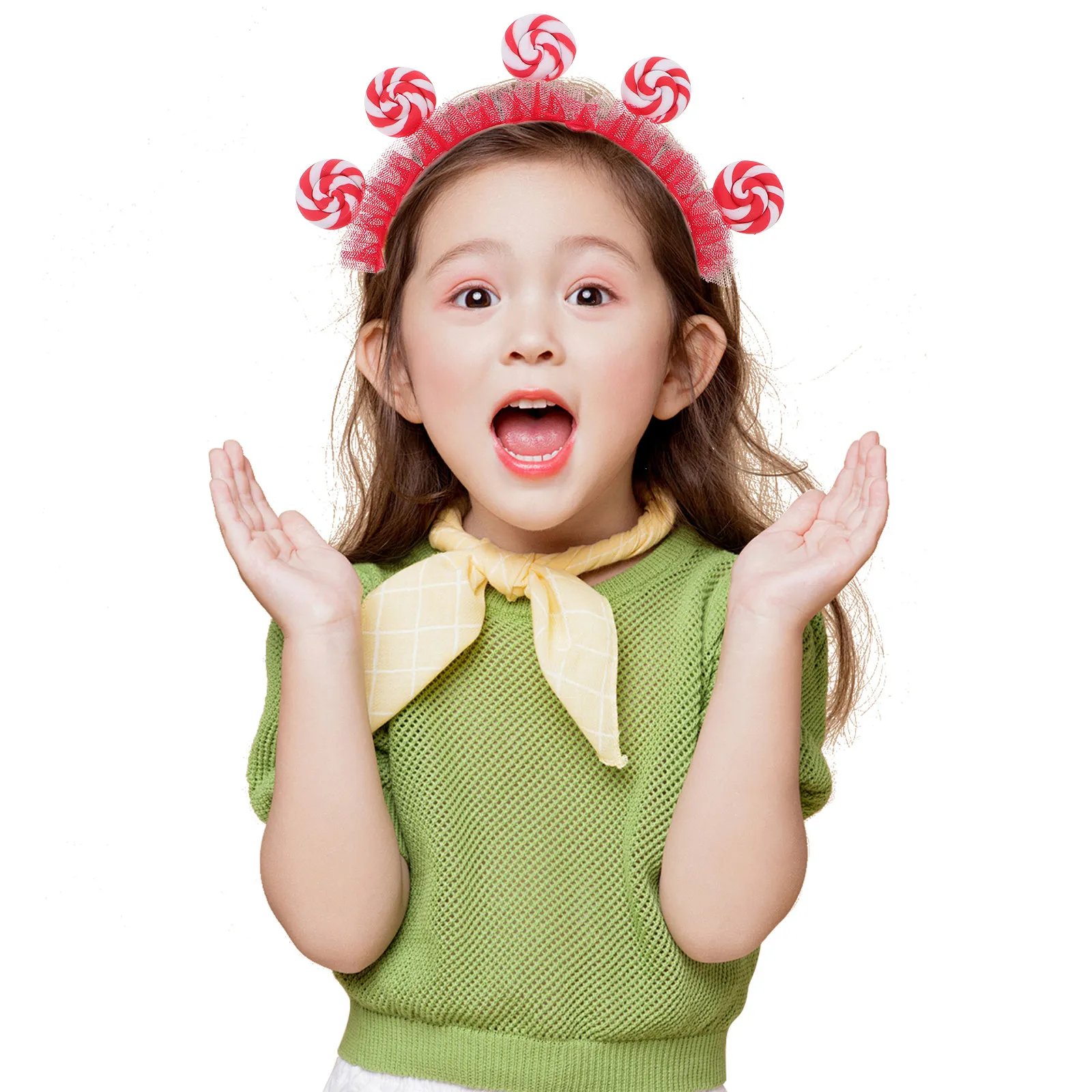 

Princess Headband Cute Cartoon Lollipop Design Sweet Kids Hair Accessory for Birthday Party Amusement Park Dress Up Fun