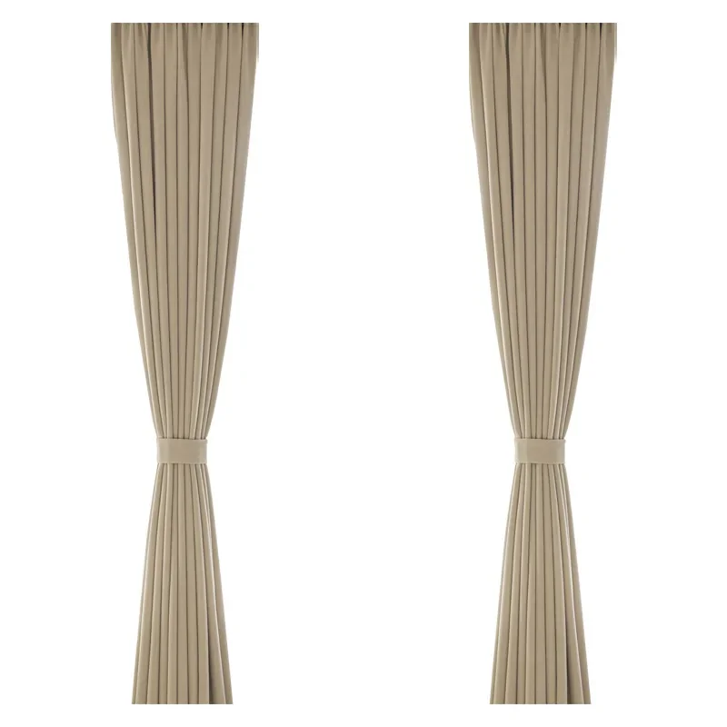 N3112Cream velvet blackout curtains for living room bedroom