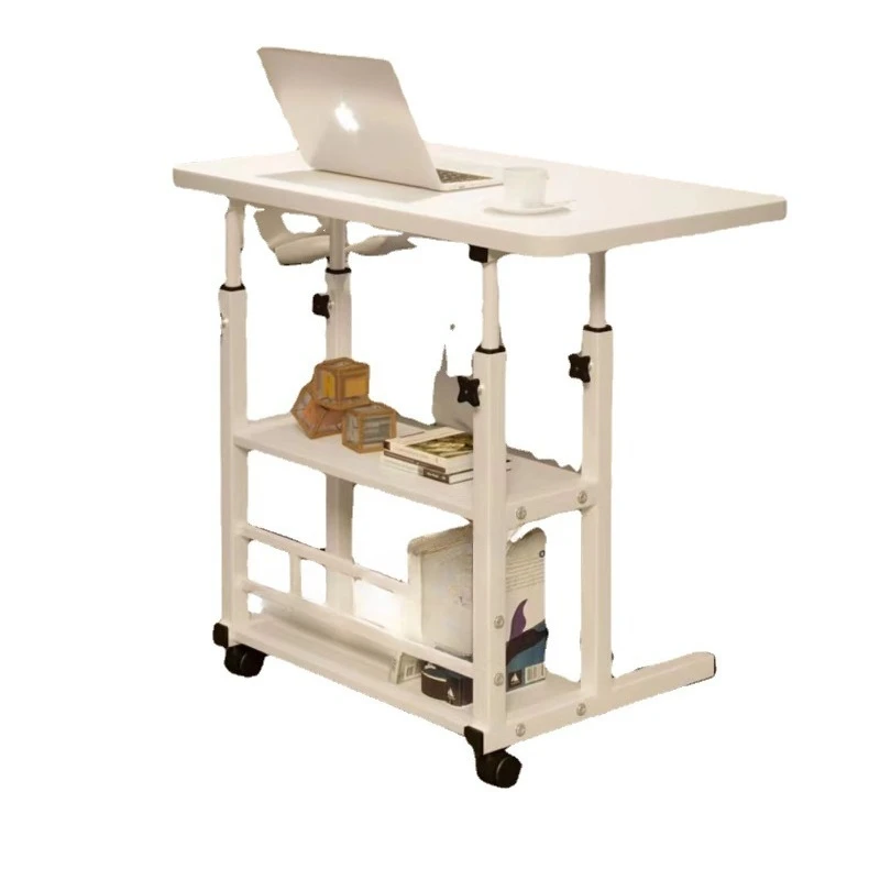 Lifting study table Bedside table, bedroom simple bed computer bedroom lazy table mobile office simple desk