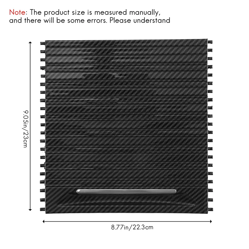 FBIL-Car Inner Roller Blind Cover Cup Holder Sliding Roller Blind Accessories For BMW X5 X6 F15 F16 2013-2019
