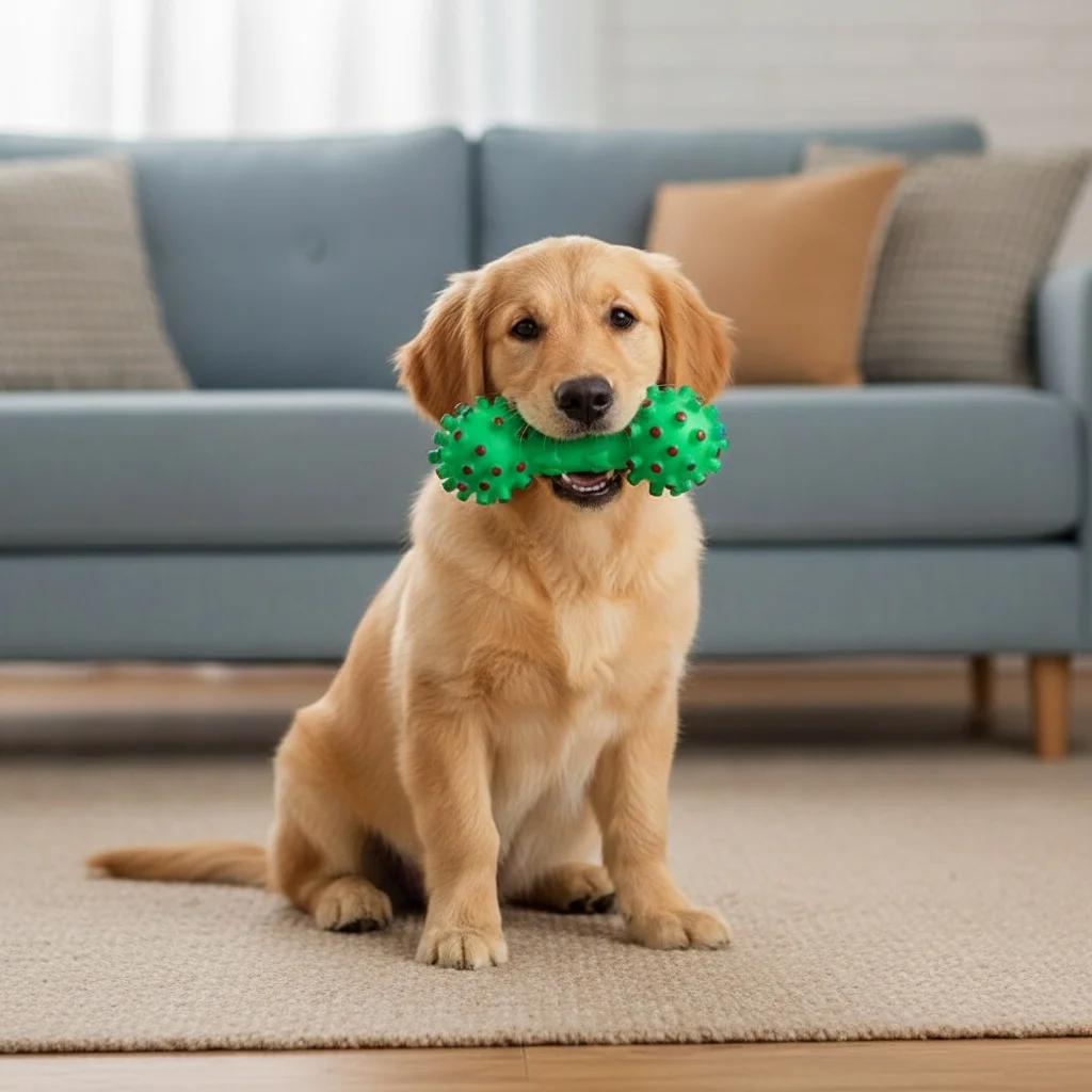 1PC Dog Chew Toy Natural Rubber Safety and Environmental Protection Flexible Bite Resistance Clean Teeth