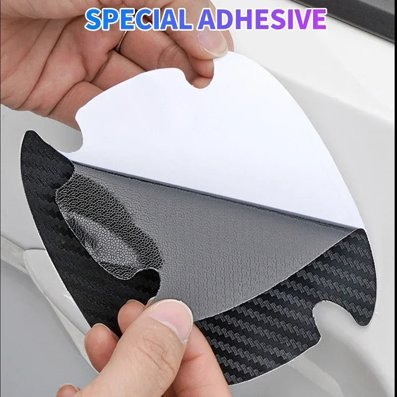 4Pcs Car Door Bowl Anti-scratch Sticker Handle Protection Sticker For Peugeot 407 508 2008 5008 307 308 3008 206 207 208 107 205