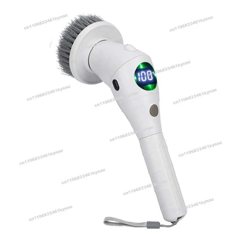 New Electric Cleaning Brush Eight-in-one Display Three-speed Rotatable Night Light Multi-function Waterproof