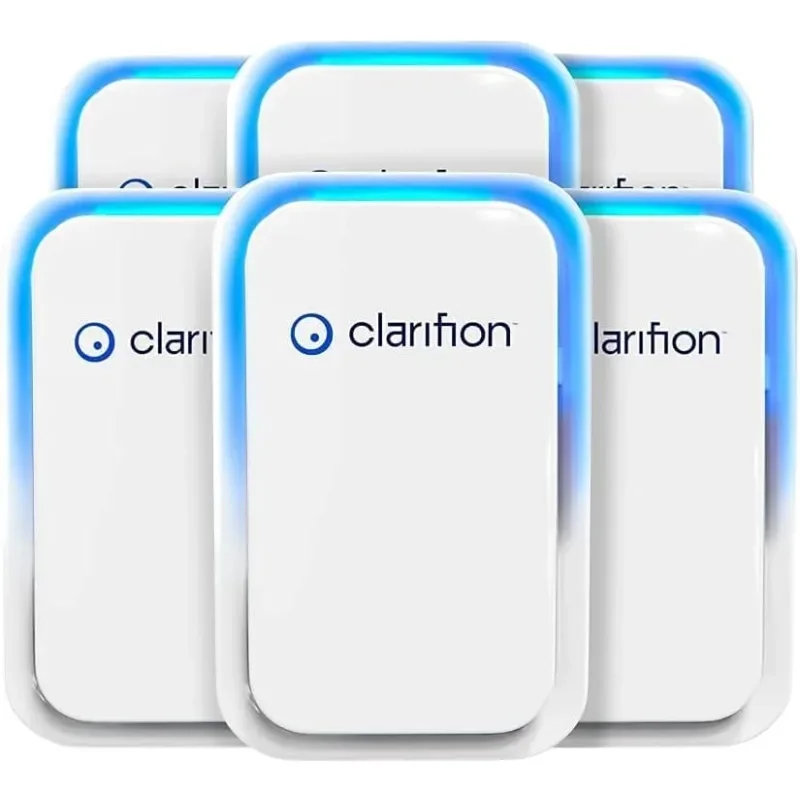 Clarifion - Air Ionizers for Home (6 Pack), Negative Ion Filtration System, Quiet Air Freshener for Bedroom, Office, Kitchen