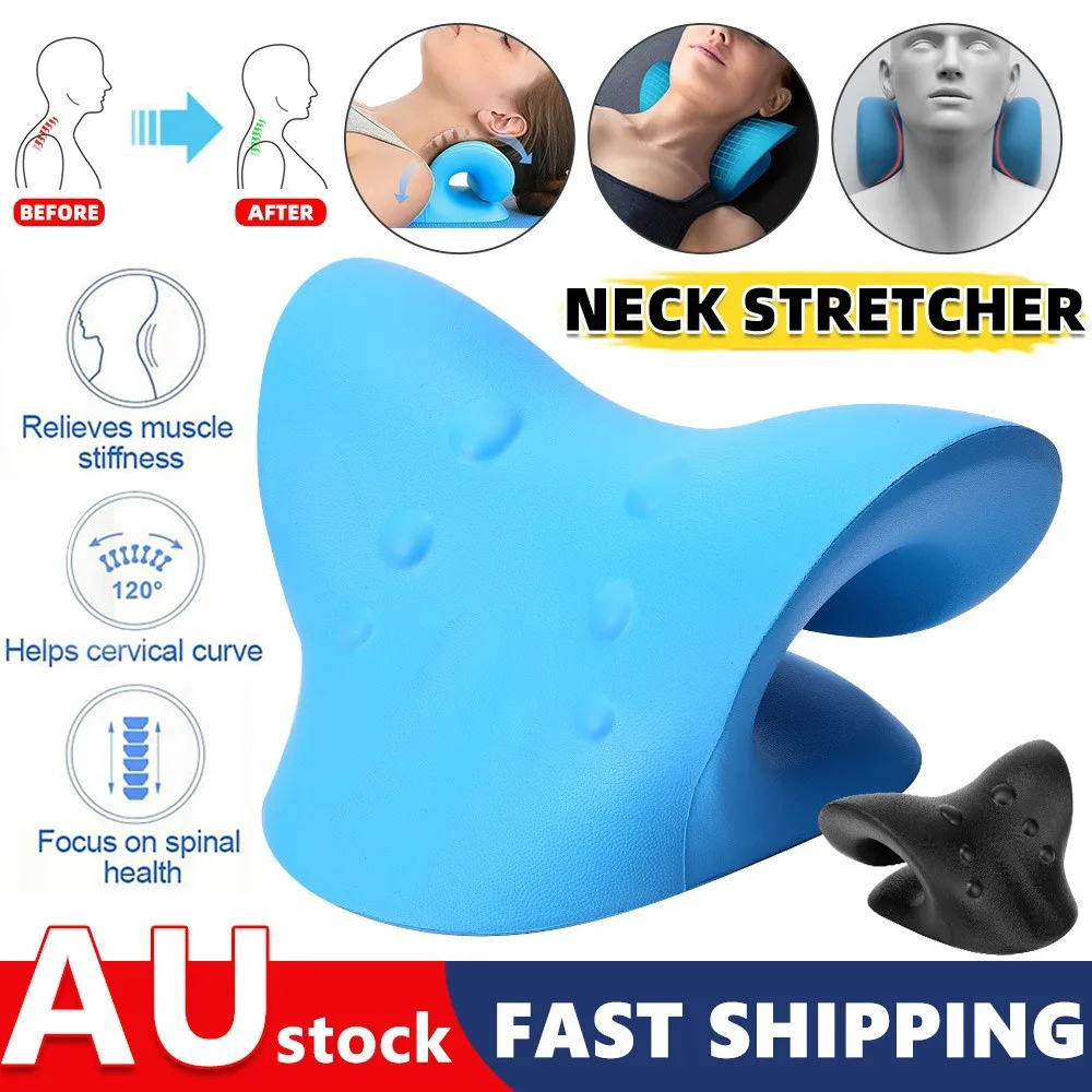 Neck Shoulder Relaxer Cervical Traction Device Posture Corrector Chiropractic Pillow Stretcher Neck Massager For Pain Relief