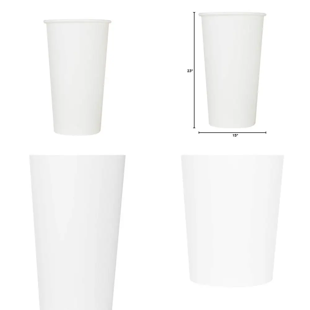 

Белые экологически чистые бумажные горячие стаканчики на 20 унций (600 шт.)