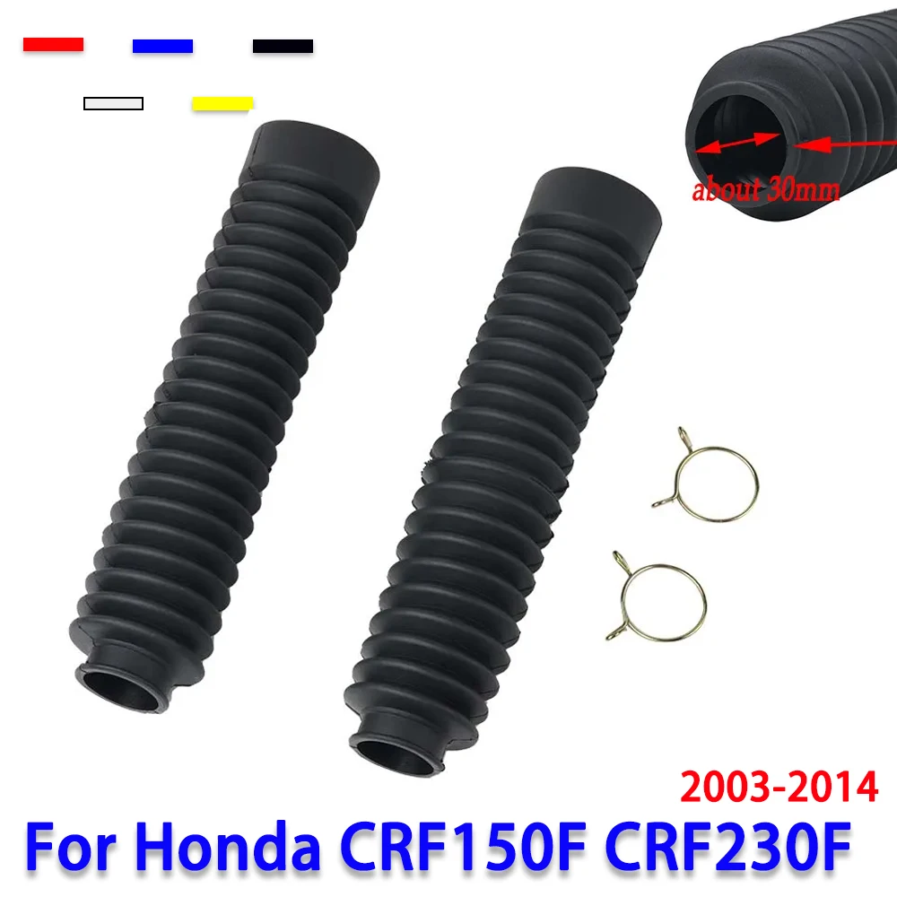 Motorcycle Accessories Rubber Front Fork Protector Guard Shock Absorber Cover Protection Set For Honda CRF150F CRF230F 2003-2014