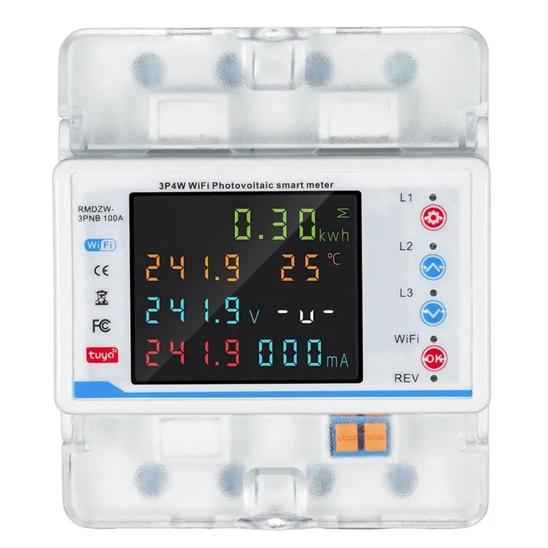 

Умный автоматический выключатель Tuya Wifi с функцией повторного включения, защита от перегрузки, 3P4W, измеритель мощности, трехфазный выключатель с функцией повторного включения