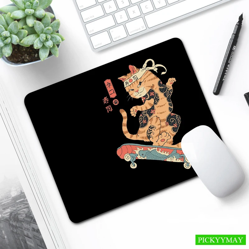 

Warrior Cat Small Mousepad High Quality XS Mouse Pad Office Desk Mat Best 20x25cm Mouse Mat Design Little Desk Mat For Laptop