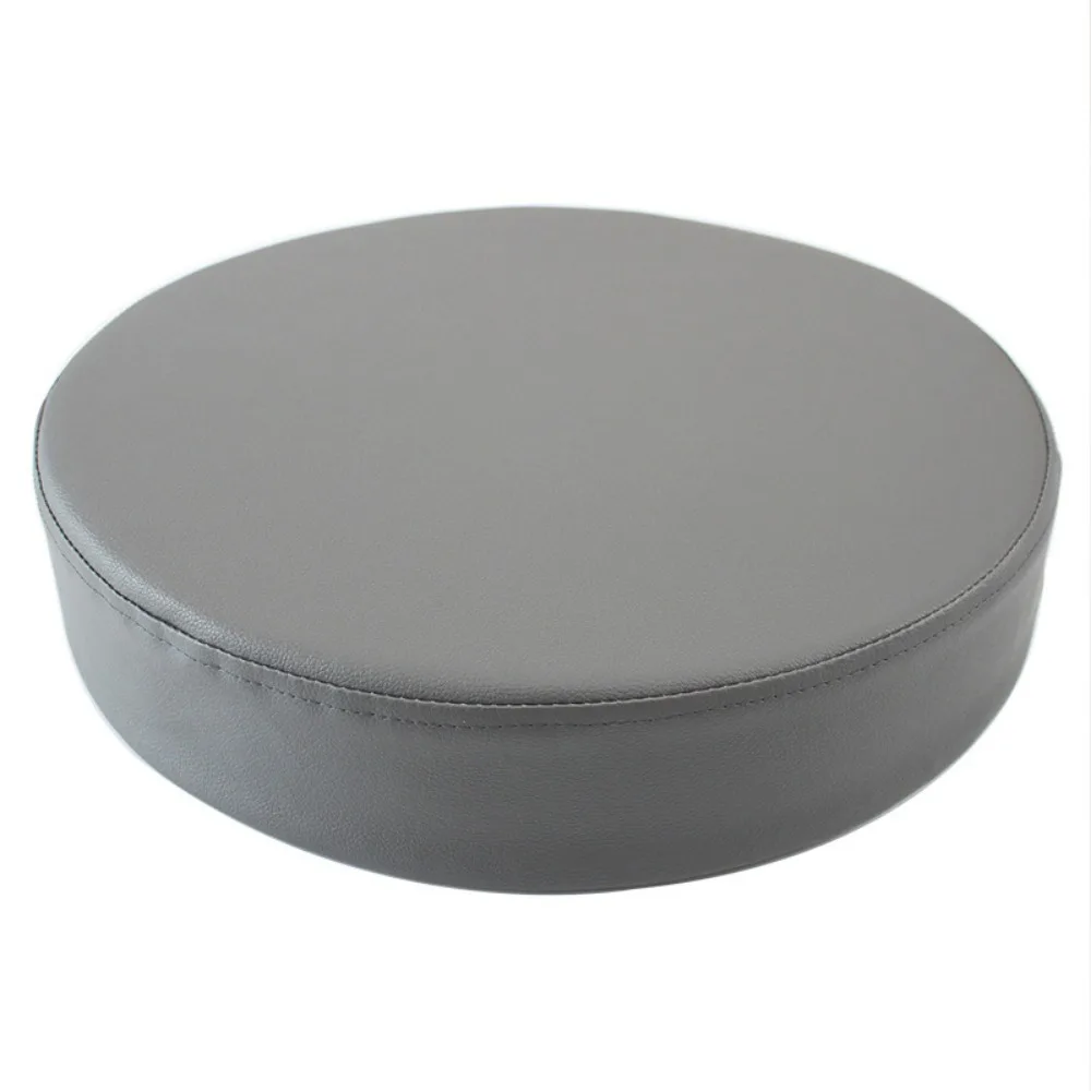 Simple Japanese Style Leather Round Cushion Soft Thicken Upholstered Cushion Meditation Washable Window Pillow for Home