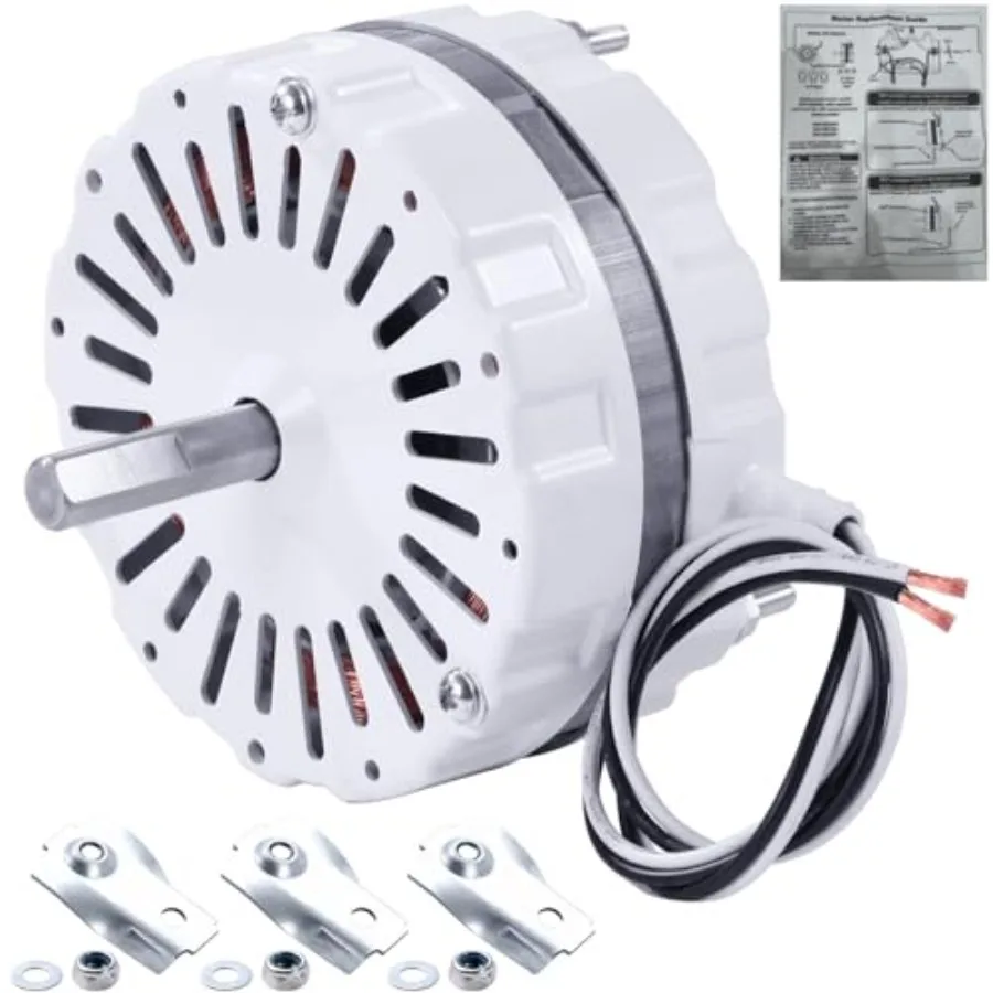 F0510B2497 Attic Fan Replacement Motor Kit Includes F0510B2944 Power Attic Vent Fan Unit Bridges and Nylon Locking Nuts Compati