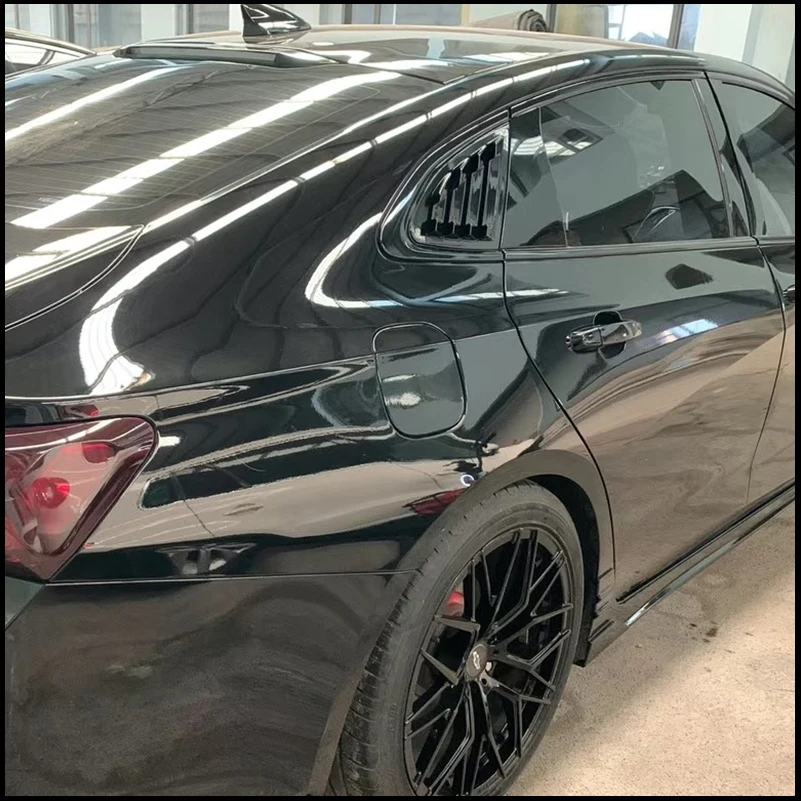For Chevrolet Malibu 2016-2020 Rear Window Blind Shades Louver Vent Cover Sticker Trim Decorate Auto Accessories