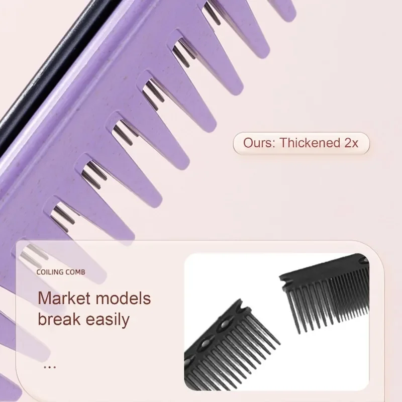 2pcs Fluffy Hairpin Curling Hair Roots Hair Clips  Anti Static Wet Dry Hair Curling Hair Fixed Salon Styling Tool Massage Combs