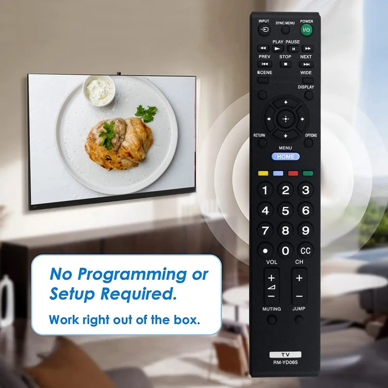 【НОВИНКА】RM-YD065 Замените пульт дистанционного управления для Sony Bravia LCD HDTV KDL-22BX320 KDL-22BX321 KDL-32BX320 KDL-32BX321 KDL-32BX420 KDL-32BX421