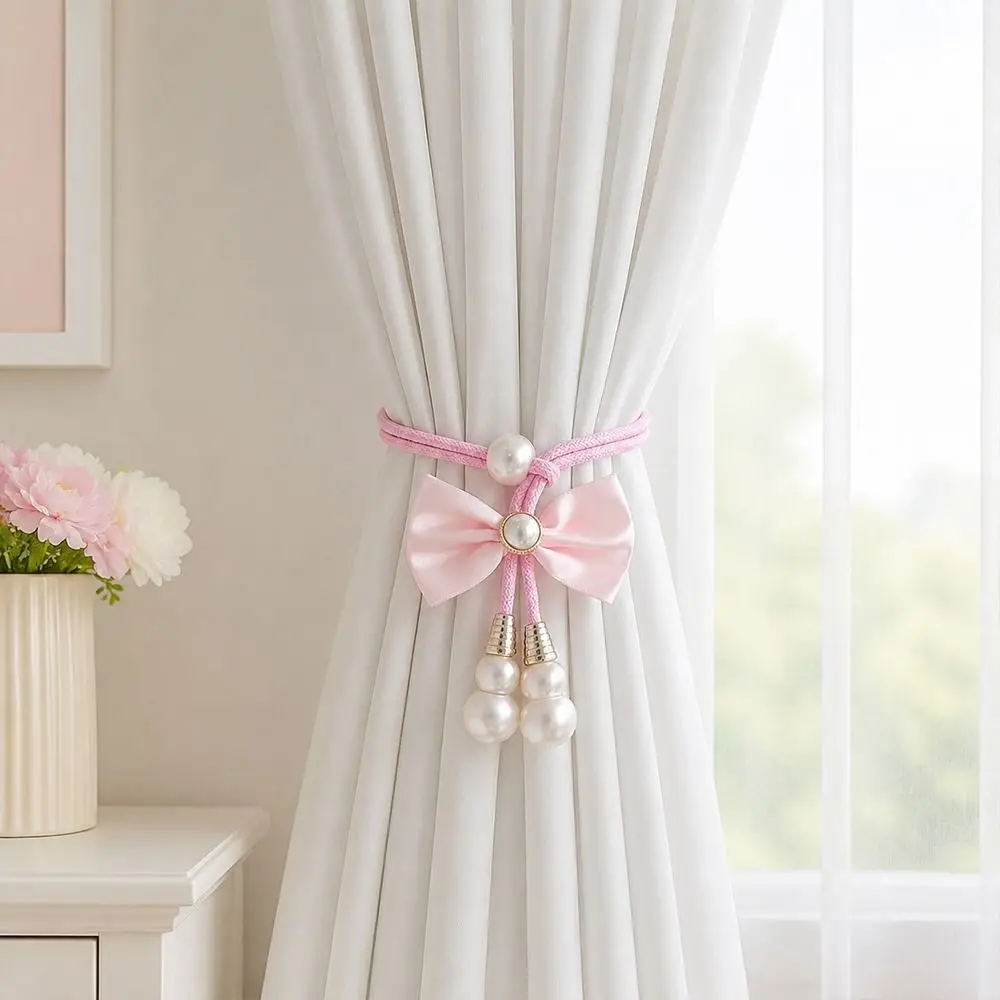 New Bow-tie Curtain Tiebacks Fabric Curtain Tieback Accessories No-drill Tiebacks Multifunctional Curtain Fasteners