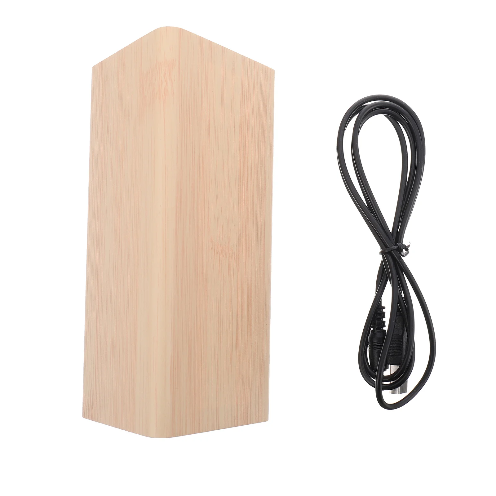 

Wooden LED Alarm Clock Sound Digital Desk Clock Adjustable Brightness USB Powered Alarm Temperature Humidity