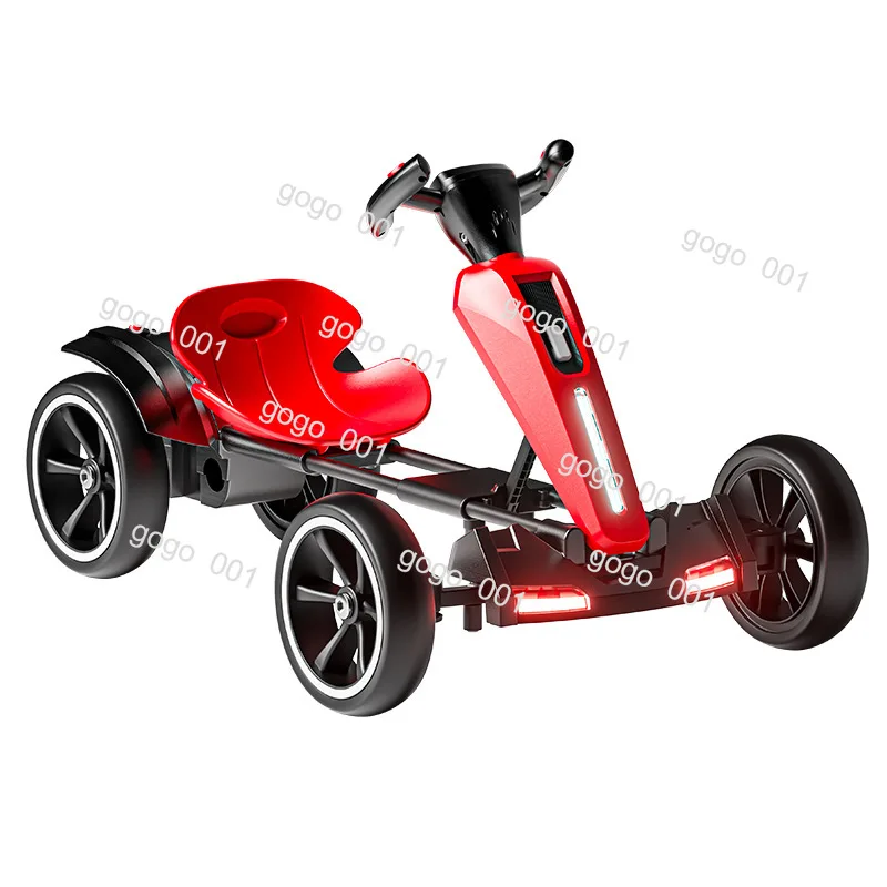 Kids Electric Go Kart 4 Wheel Ride On Car Foldable Portable No Assembly for Children