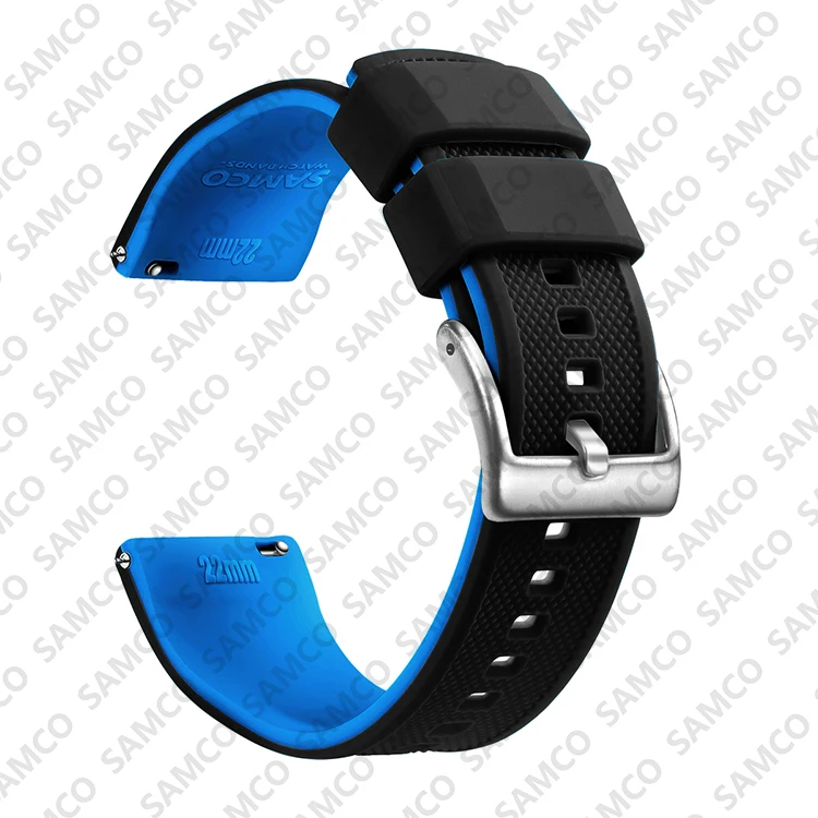 Premium Silikon Uhrenarmband Schnellverschluss Gummi Uhrenarmband 18mm 20mm 22mm Uhrenarmband Uhr Ersatzarmband