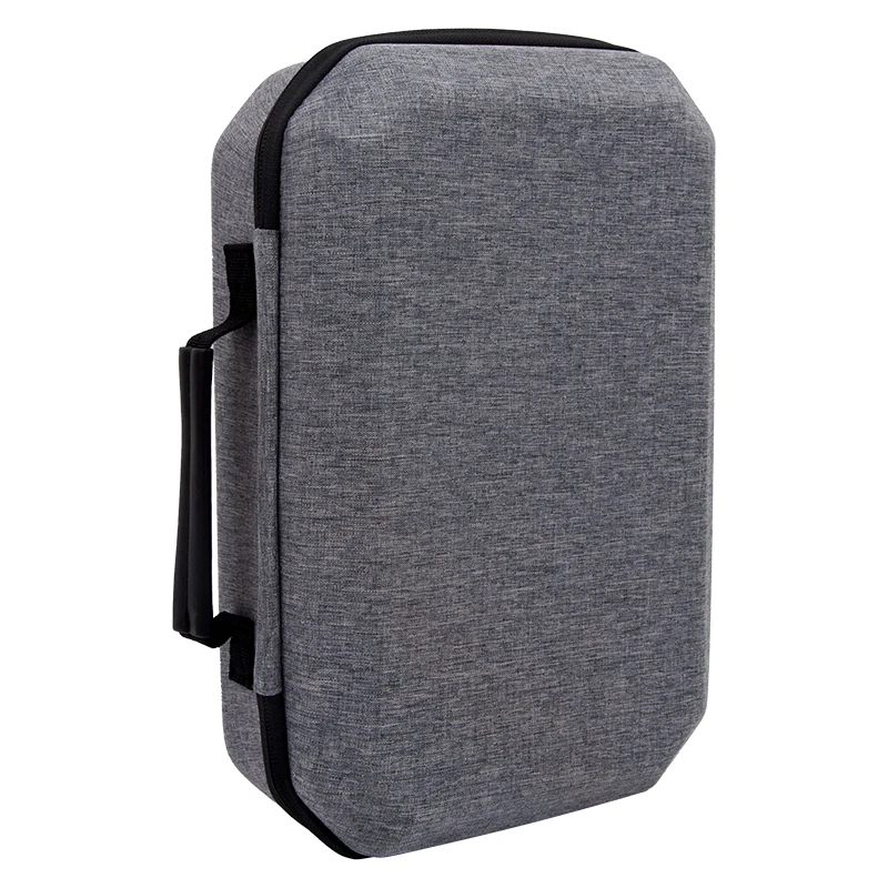 حقيبة حمل مع غطاء للعدسات حقيبة واقية مقاومة للماء وجيب شبكي مقاوم للصدمات لجهاز التحكم في ألعاب سماعة الرأس Meta Quest 3 VR