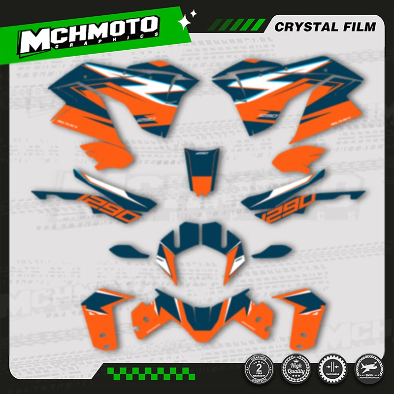 

MCHMFG New Style Motorcycle Graphics Background Decals Stickers Kits For KTM ADV 1290 R S 2017 2018 2019 2020