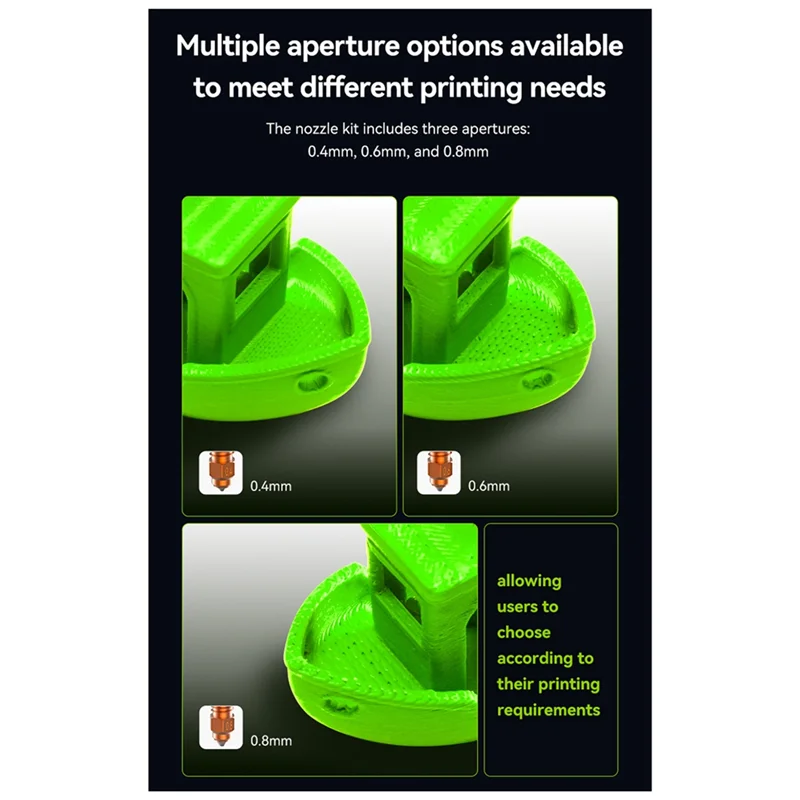 

AD23-K2 Plus Комплект сопел для быстрой замены Сопло из закаленной стали K2 Plus Сопло из закаленной стали 0,2 мм