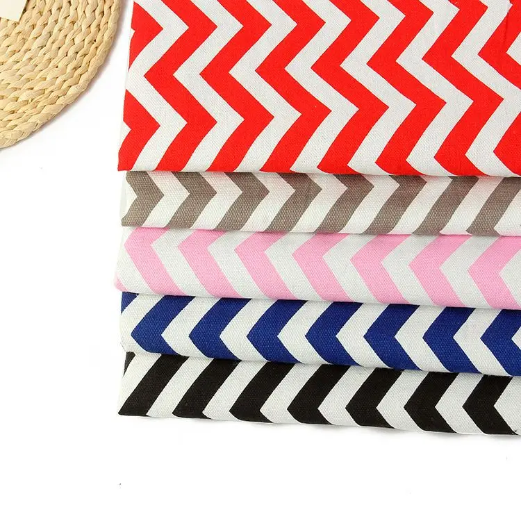 Breathable Colorful Striped Canvas Fabric By Meters for Car Decoration Tablecloth Sewing Fashion Sofa Textile Anti-wrinkle Droop