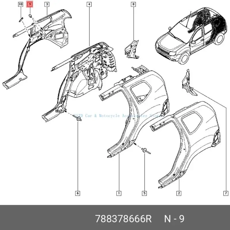 A instalação fácil peças automóvel do do tubo pressão exaustão L5BC 6071420004