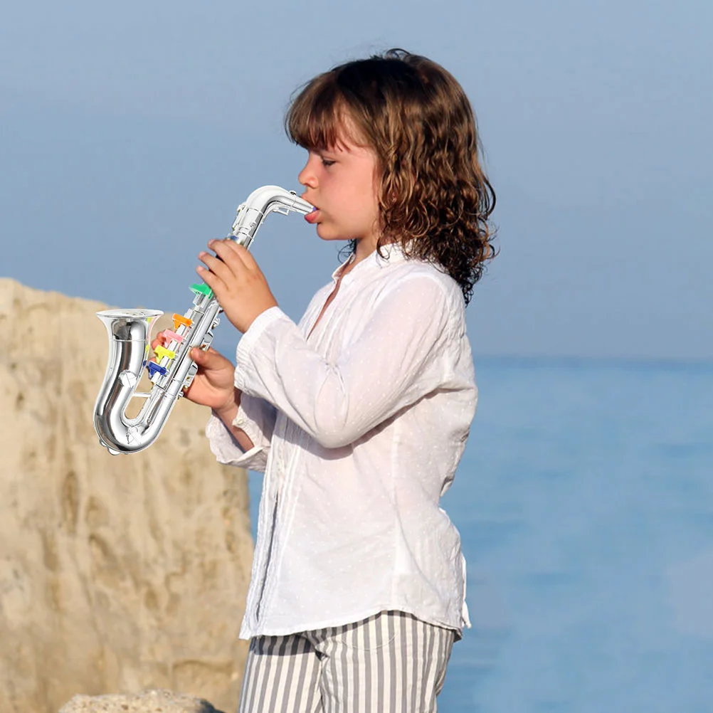 Trompent saxophone pour enfants, jouets musicaux pour enfants, accessoires de fête pour débutants