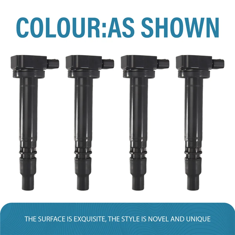 

AASS-4PCS 90919-02237 Ignition Coils For Toyota Hilux 4Runner Hiace Tacoma Prado Regius Dyna Land Cruiser 9091902237