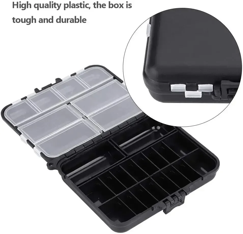 Small Tackle Box Organizer ,Mini Tackle Boxes Plastic Fishing Organizer Tackle  Containers Kayak Fly Boxes 26 Slots Cycling bib