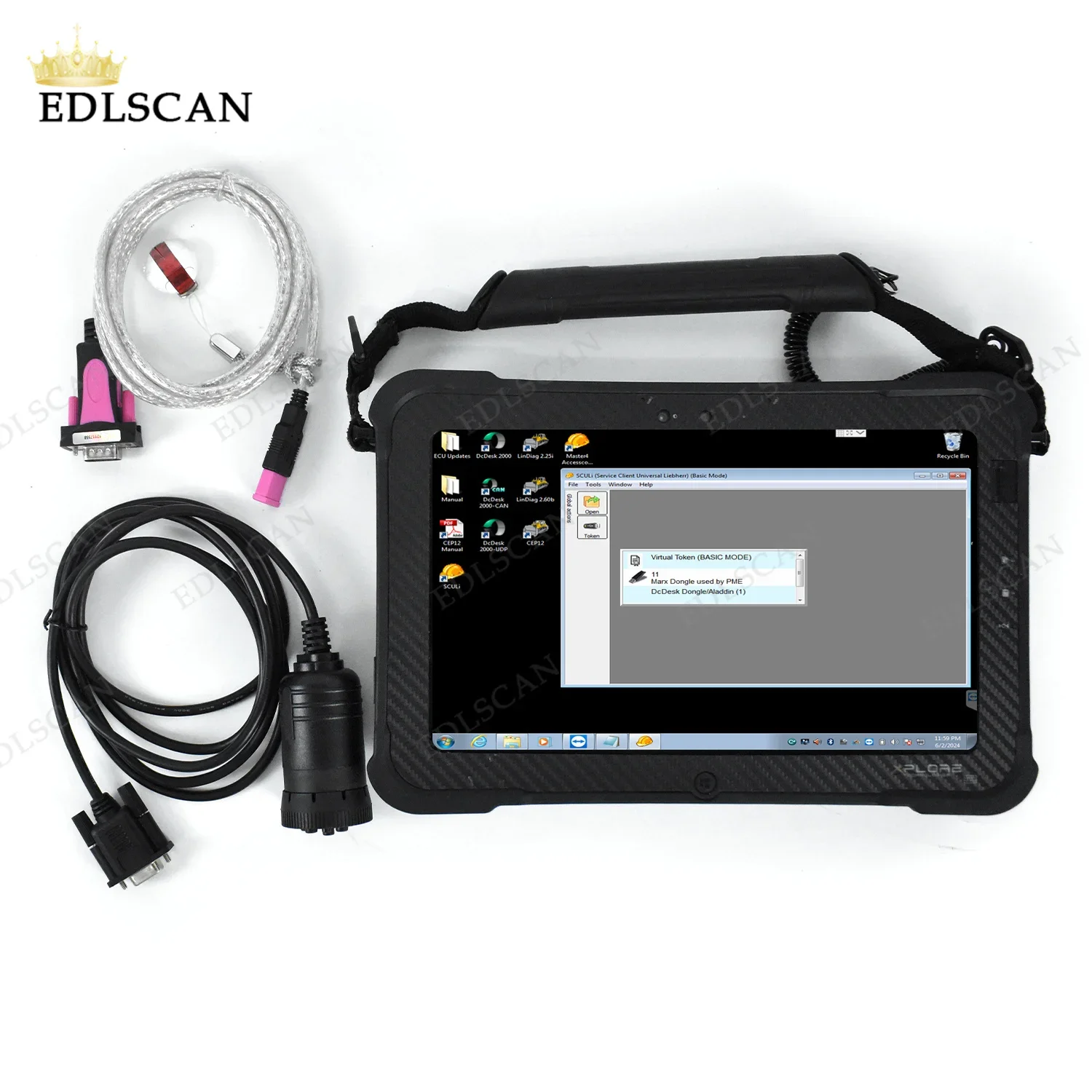 

Diagnosis kit Excavator ton crane Software for LIEBHERR USB dongle Diagnostic Software SCULI with Xplore Tablet or FZG1 Tablet