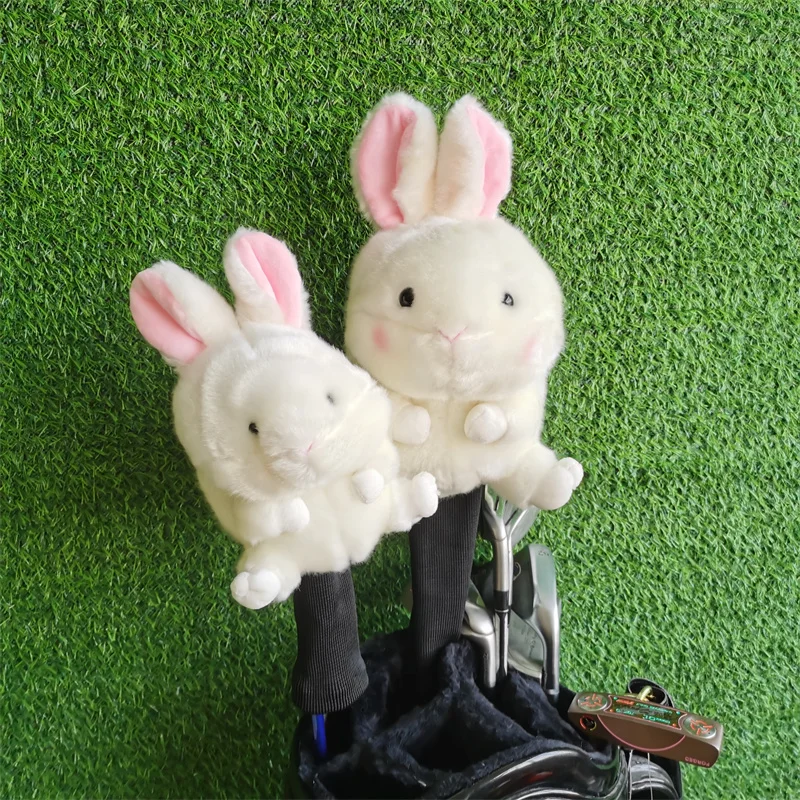 

Головной убор для водителя гольфа с кроликом, плюшевый деревянный чехол для головы Fairway, Прямая доставка