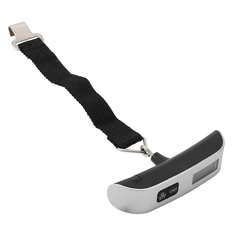 เทอร์โมมิเตอร์วัดน้ำหนักกระเป๋าเดินทางดิจิทัลจอ LCD ขนาด50กก. X 50ก. 5X