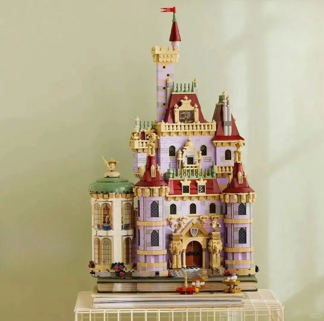 Castillo de cuento de hadas 43263 juegos de bloques de construcción compatibles con partículas Legoed adecuadas para regalos de Navidad 2916 piezas